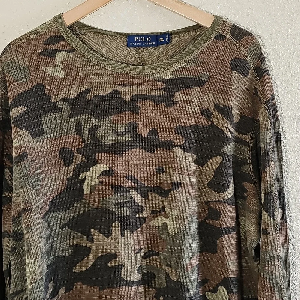 Polo by Ralph Lauren Men's Camouflage Long Sleeve Shirt.